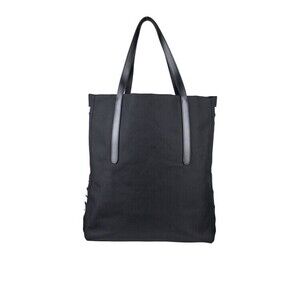 Jimmy Choo Black Nylon Tote Bag With Leather Straps - NWT